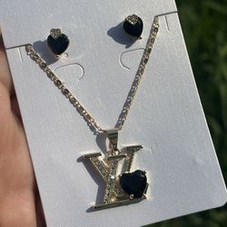 LV Necklace And Earrings Set