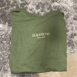 Supreme Classic Logo Tee (light Olive)