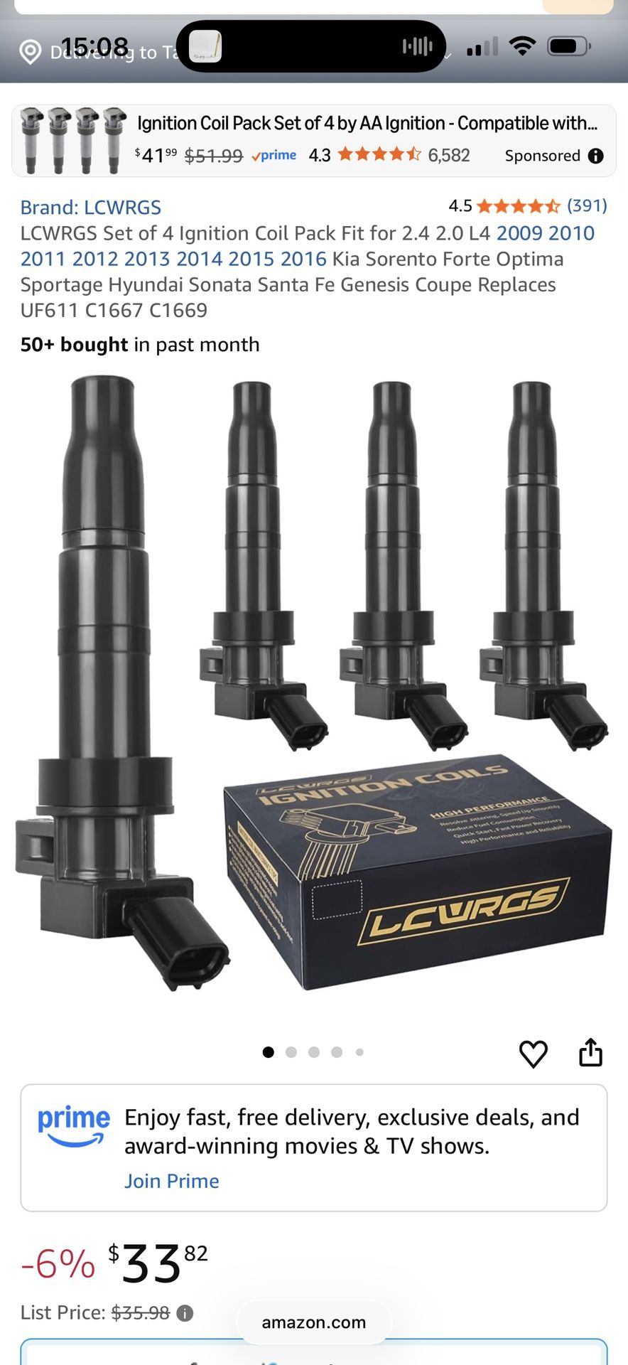 2009-2016 Kia Hyundai and genesis coil packs