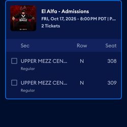 El Alfa Tickets