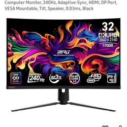 MSI MPG 321CURX QD-OLED 32-inch 3840 x 2160 UHD