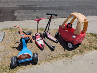 Scooters and Car for small kids