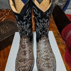 Rattle Snake Western Diamond Back Boots Size 10