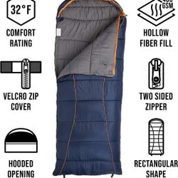 Sleeping Bag | Cozy and Thick Sleeping Bags Delivers Extra Warmth | Advanced Hollow Fiber Provides Extreme Comfort | Tear Resistant No Snags