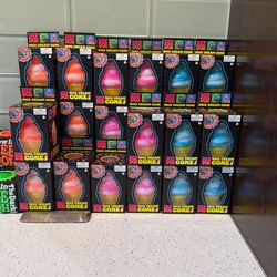 Nee doh Needoh Nice Cream Cone Glow In Dark Funky Pup Fuzz Ball Cool Cats Mello Mallo Squeezy Glitter Cube 