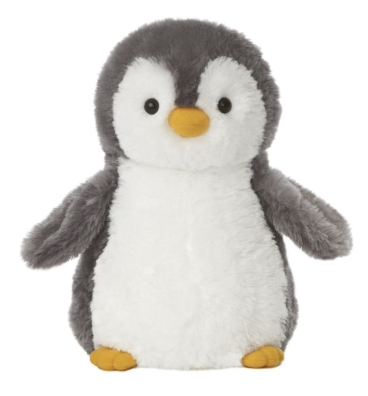Destination Nation Gray White Penguin 13" Plush Aurora Stuffed Animal Toy