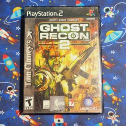 Ghost Recon 2 Sony Playstation 2 PS2 CIB Complete Game Disc Case Artwork Manual Included