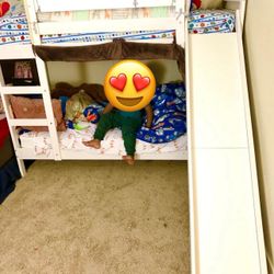 Ikea MYDAL Bunk bed frame, white, Twin