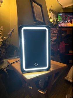 LED mini Skincare Fridge Beauty Cooler 6L Black
