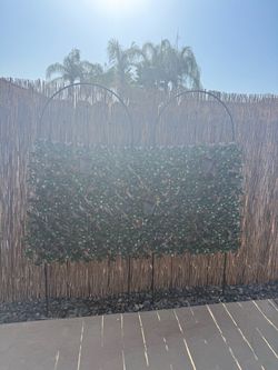 Garden Trellis (2) with (1) Greenery Panel (faux)