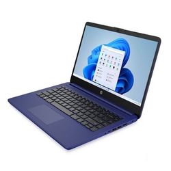 HP 14" Stream Touchscreen Laptop with Windows Home in S mode - AMD Processor - 4GB RAM Memory - 64GB Flash Storage - Indigo Blue