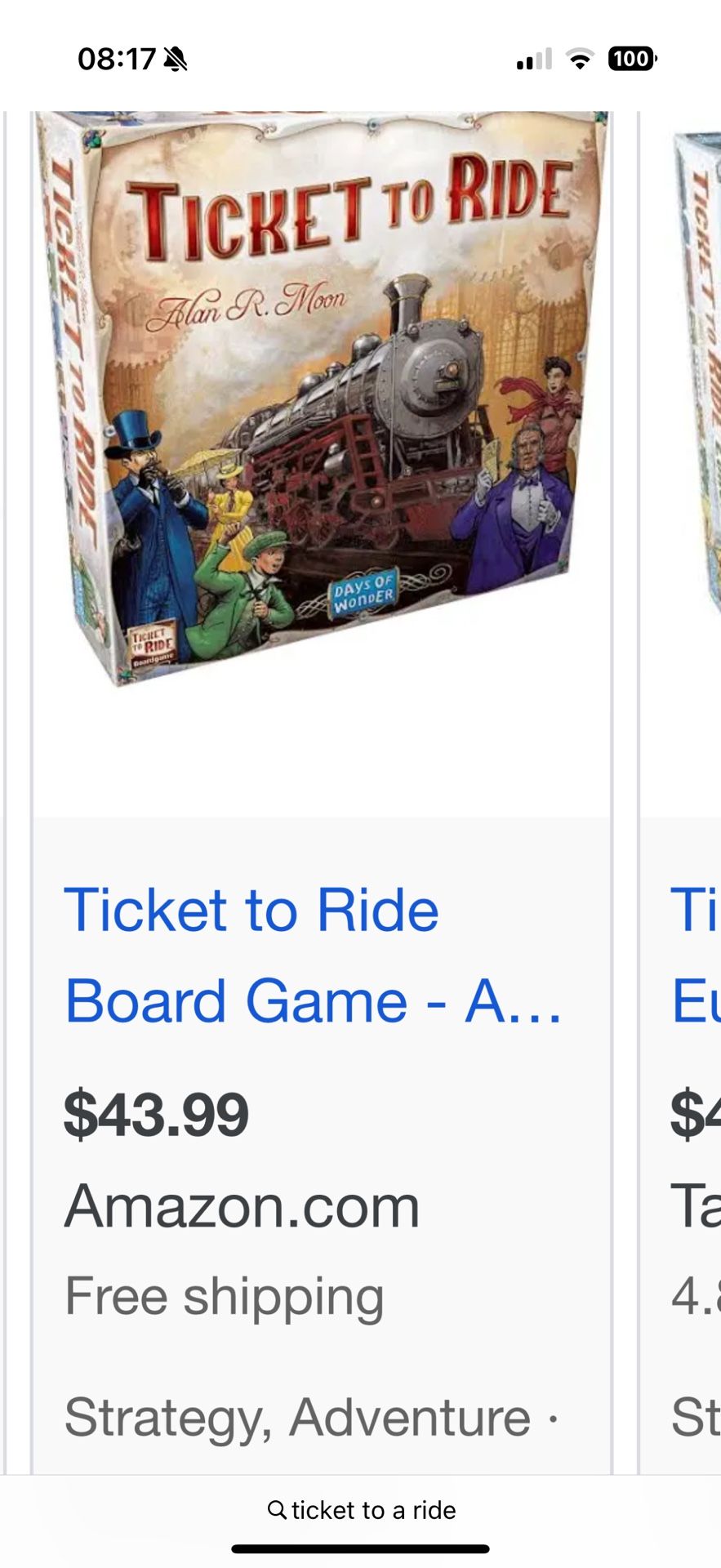 Ticket To Ride Board Game