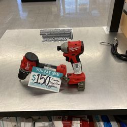 Milwaukee Impact And Hammer Drill Set
