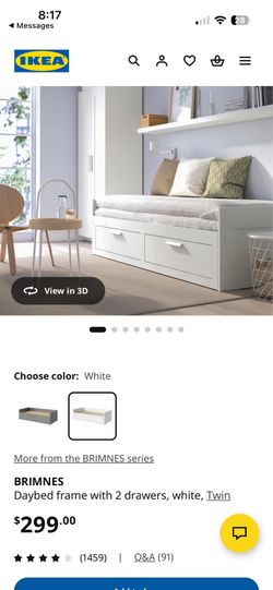 IKEA Brimnes trundle daybed twin size