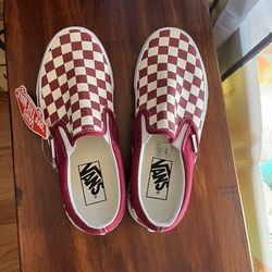 Checkered Red Vans