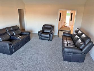 Dark Brown 3-Piece Reclining Sofa,Loveseat,Chair $1699