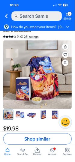 Disney Aladdin Throw Blanket