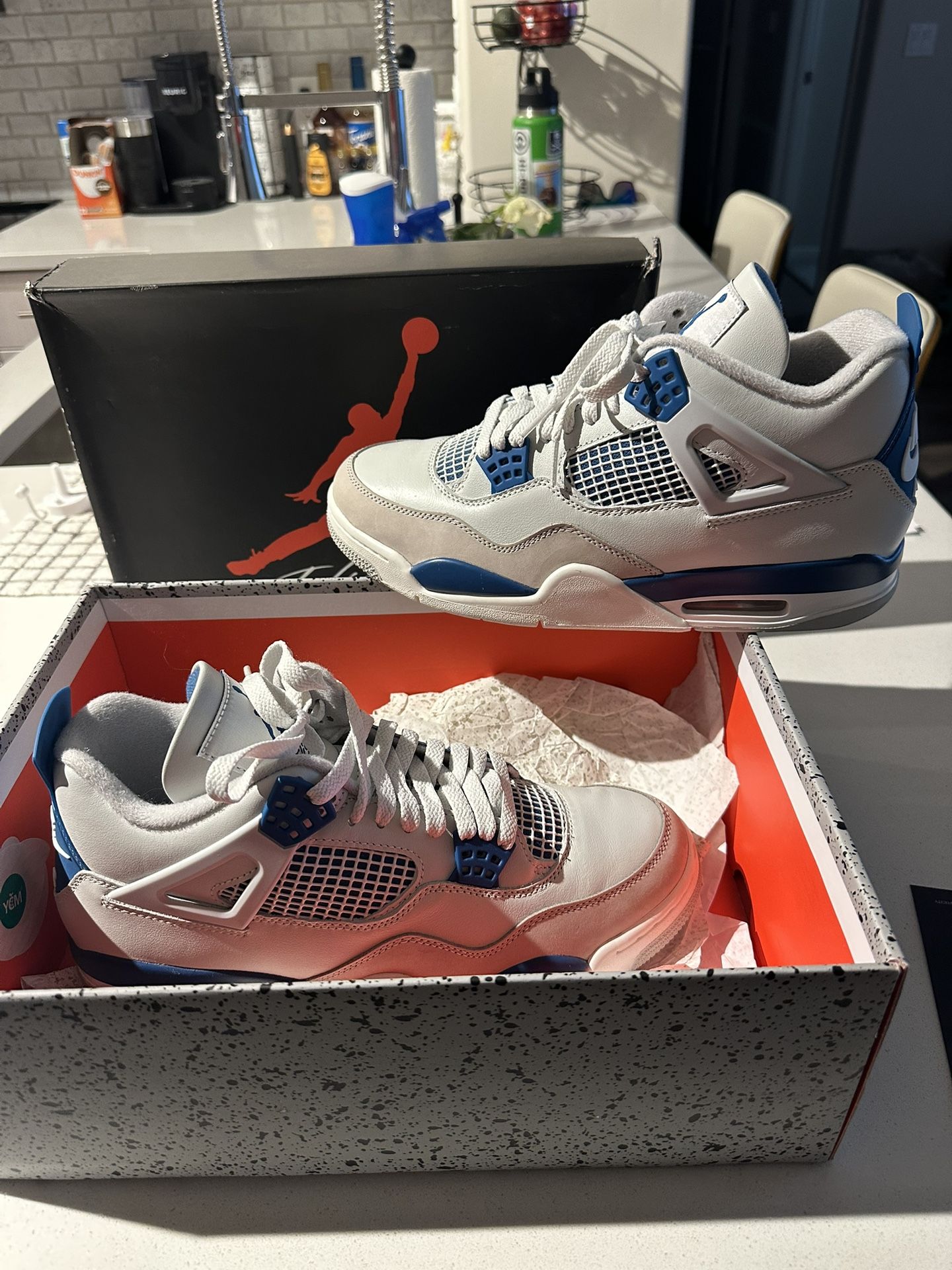 Military Blue Jordan 4s