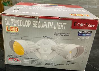 Dual Color LED Security Light.