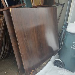 7 Square Tables 4'x4'x2' $400
Heavy wooden tables great for dining