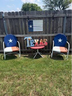 Texas chairs and table