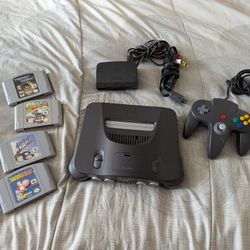 N64 Console and games