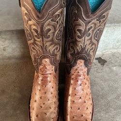 Men’s Tony Lama Full Quill Ostrich Boots