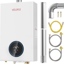 Propane Tankless Water Heater, 4.74GPM 18L Indoor,Constant Propane Water Heater,Instant Hot Propane Gas Water Heater with Fahrenheit Digital Display,M