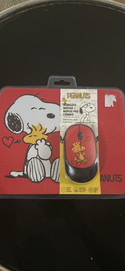 Peanuts Wireless Mouse and Mouse Pad Combo