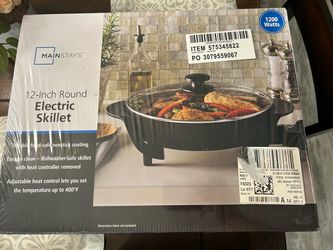 Mainstays 12-Inch Round Electric Skillet