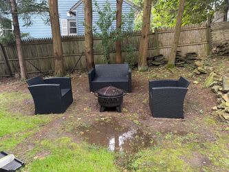 Patio Set + Fire pit