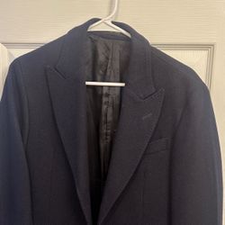Navy overcoat