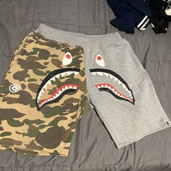 BAPE Shark Camo Shorts
