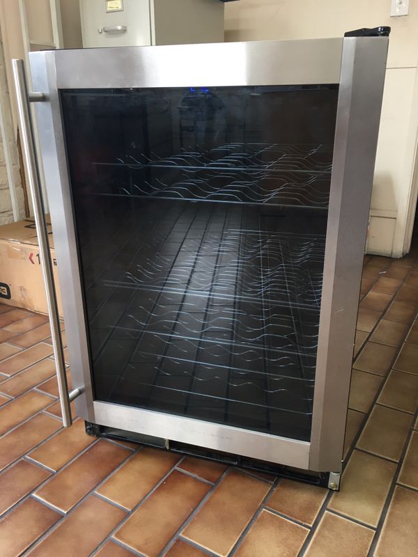 Vissani mini wine fridge. 56 bottle holder for Sale in ...