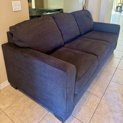 Like new Alenya Queen Sofa Sleeper in Charcoal