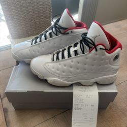 JORDAN Retro 13 Cherry Red  White  Size 10 .5 W/Og Receipt 