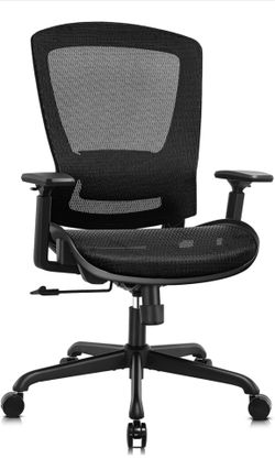 Ergonomic Mesh Office Chair,Comfy Computer Desk Chair - BIFMA 5.1 Certified Commercial Swivel Task Chair for Home Office - Adjustable Lumbar Support &