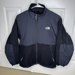 The North Face Denali Fleece Full Zip Black Jacket (Youth Size Large)