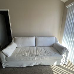 IKEA cream white sofa