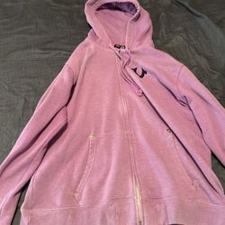 2XL (3XL Shrunk To 2xl) Purple True Religion Hoodie Zipup 