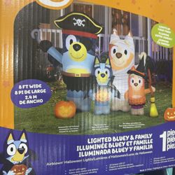 Bluey And Bingo Halloween inflatable Family Halloween 