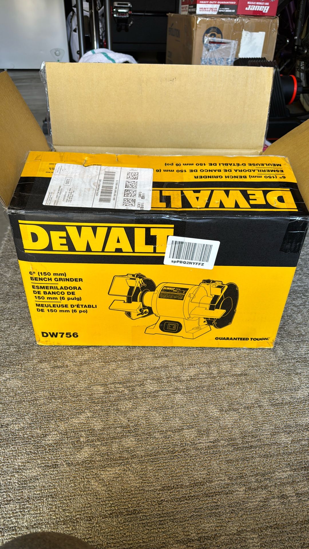DeWalt DW756 6" (150mm) Heavy Duty Bench Grinder