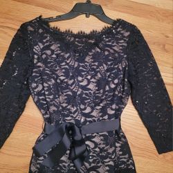 Black Sparkly Lace Top