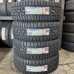 265/70/17 Falken AT4W 4 New Tires Installed And Balanced 