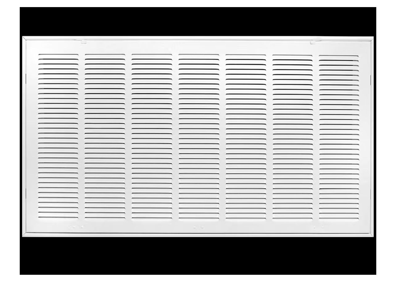 36" X 36" Steel Return Air Filter Grille for 1" Filter - Fixed Hinged - HVAC Duct Cover - Flat Stamped Face - White [Outer Dimensions: 38 5/8" X 38 5/