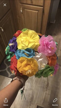 Papel crepe bouquet $25