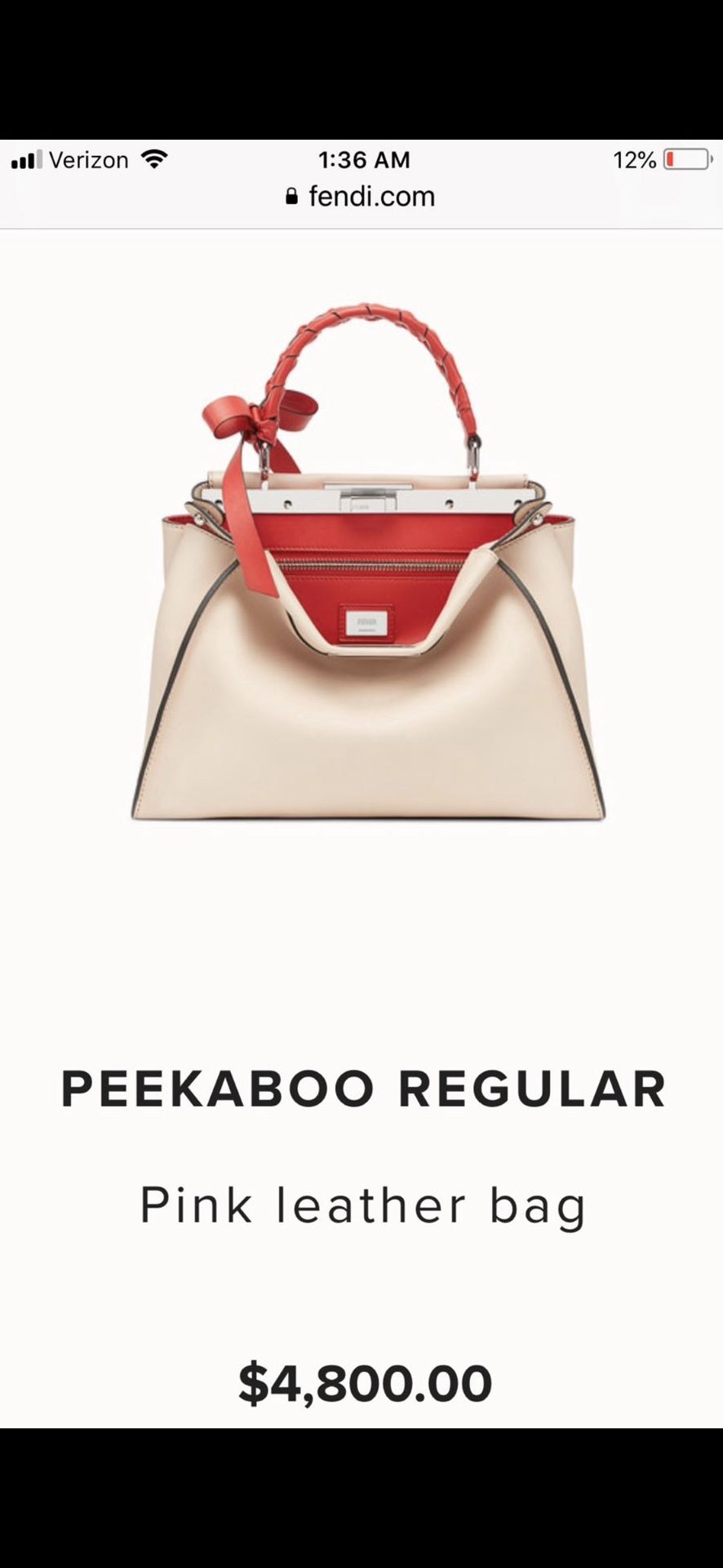 Fendi Peekaboo See U Bag