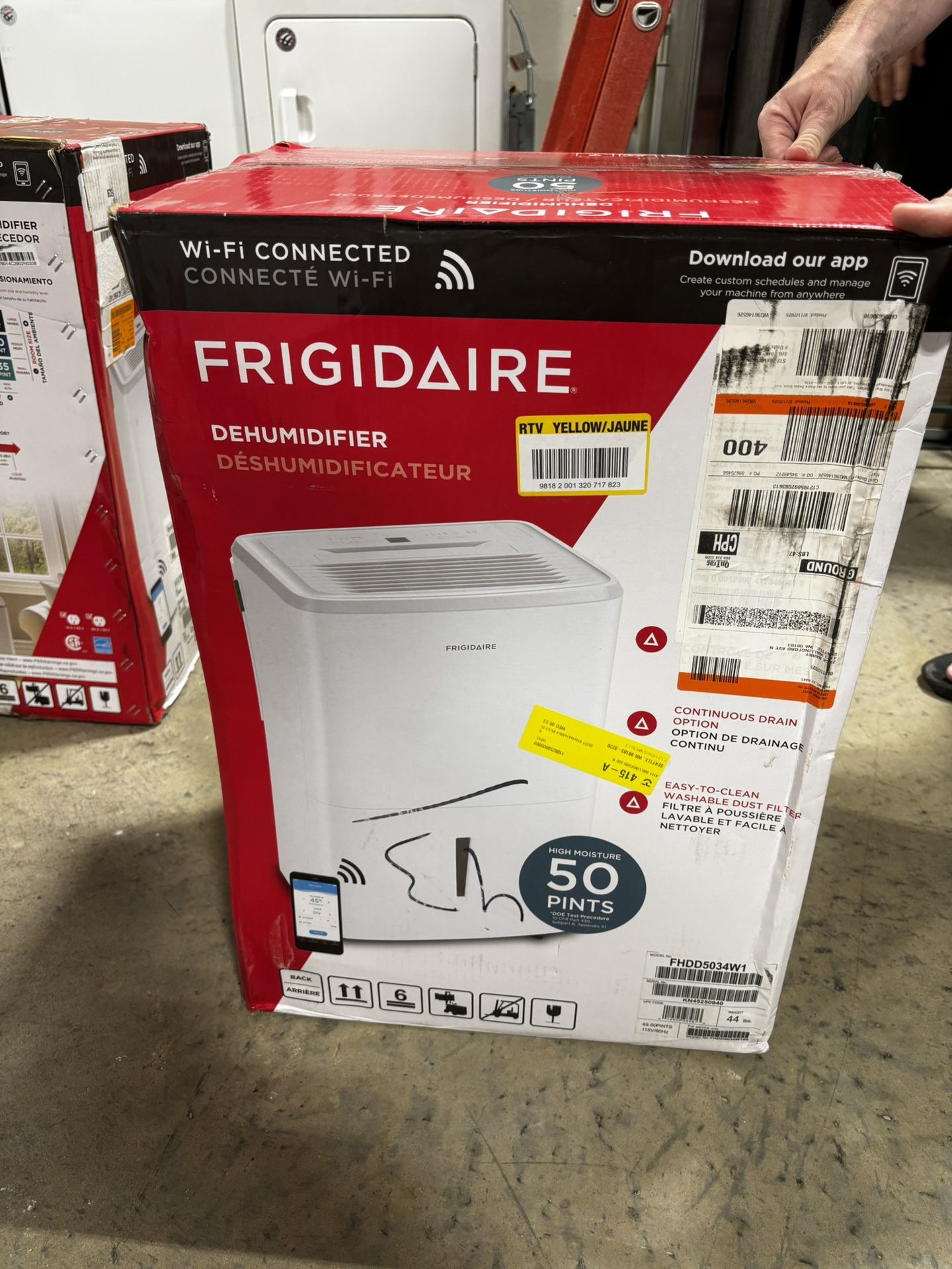Frigidaire Gallery 50-Pint Wi-Fi Dehumidifier (Open Box/Store Return)