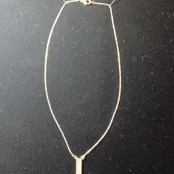 Ann Taylor 16 Inch Gold Tone And Crystal Necklace Dainty
