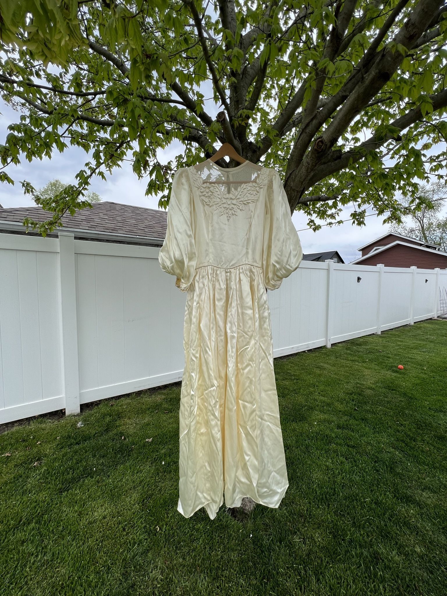 Vintage Satin Wedding Dress